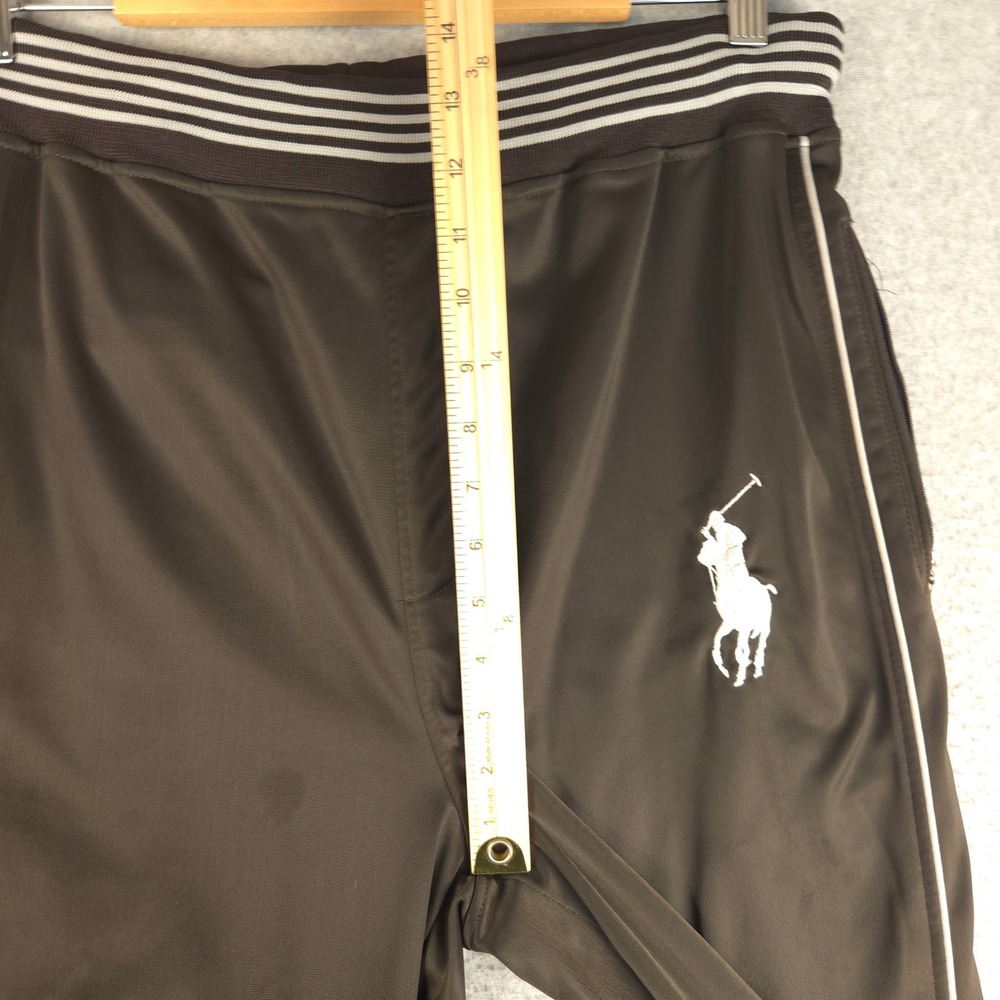 Polo Ralph Lauren Big Pony Tracksuit Brown White Stripe Jacket Pants Set READ - Picture 15 of 16
